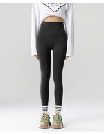 High-Waist Seamless Fleece Warm Leggings for Women