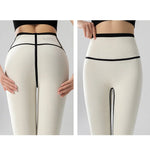 High-Waist Seamless Fleece Warm Leggings for Women