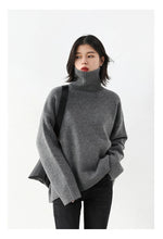 CHIC VEN Korean Women's Loose Turtleneck Sweater