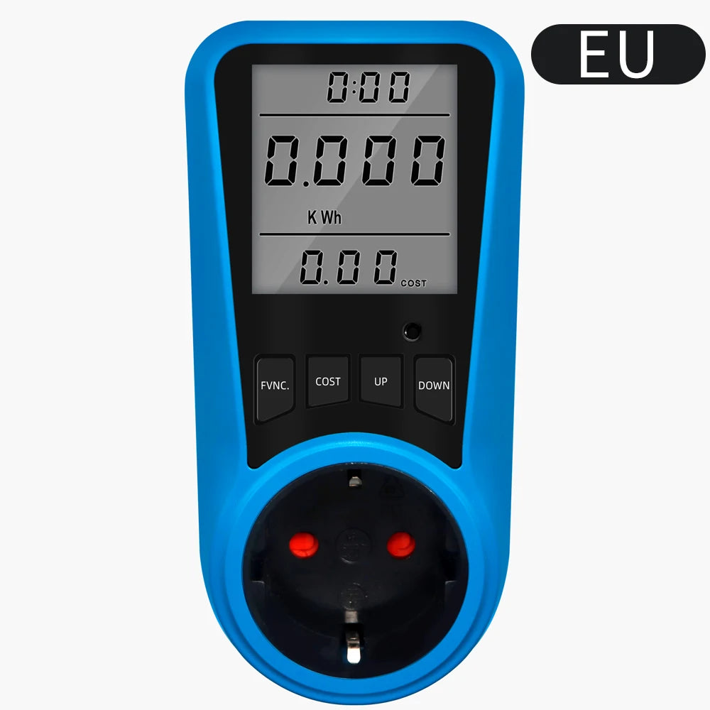 Multi-Plug Digital Power Meter – Voltage, Watt & Energy Tester (AC 230V)