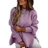 Women’s High Collar Thick Knit Sweater