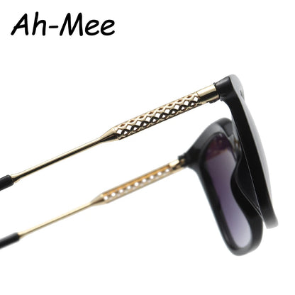 Classic Vintage Square Sunglasses for Men and Women with Alloy Frame