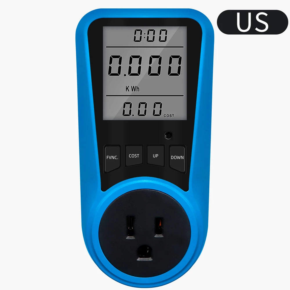 Multi-Plug Digital Power Meter – Voltage, Watt & Energy Tester (AC 230V)