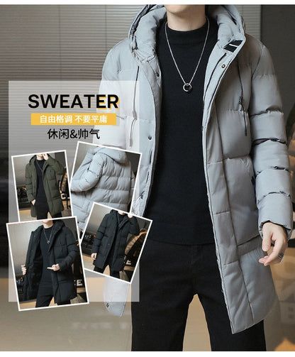 Men’s Winter Korean Fashion Thickened Down Coat