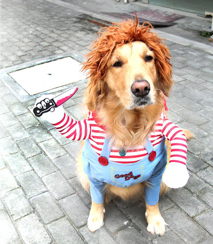 Funny Halloween Dog Costume Set for Medium & Large Dogs