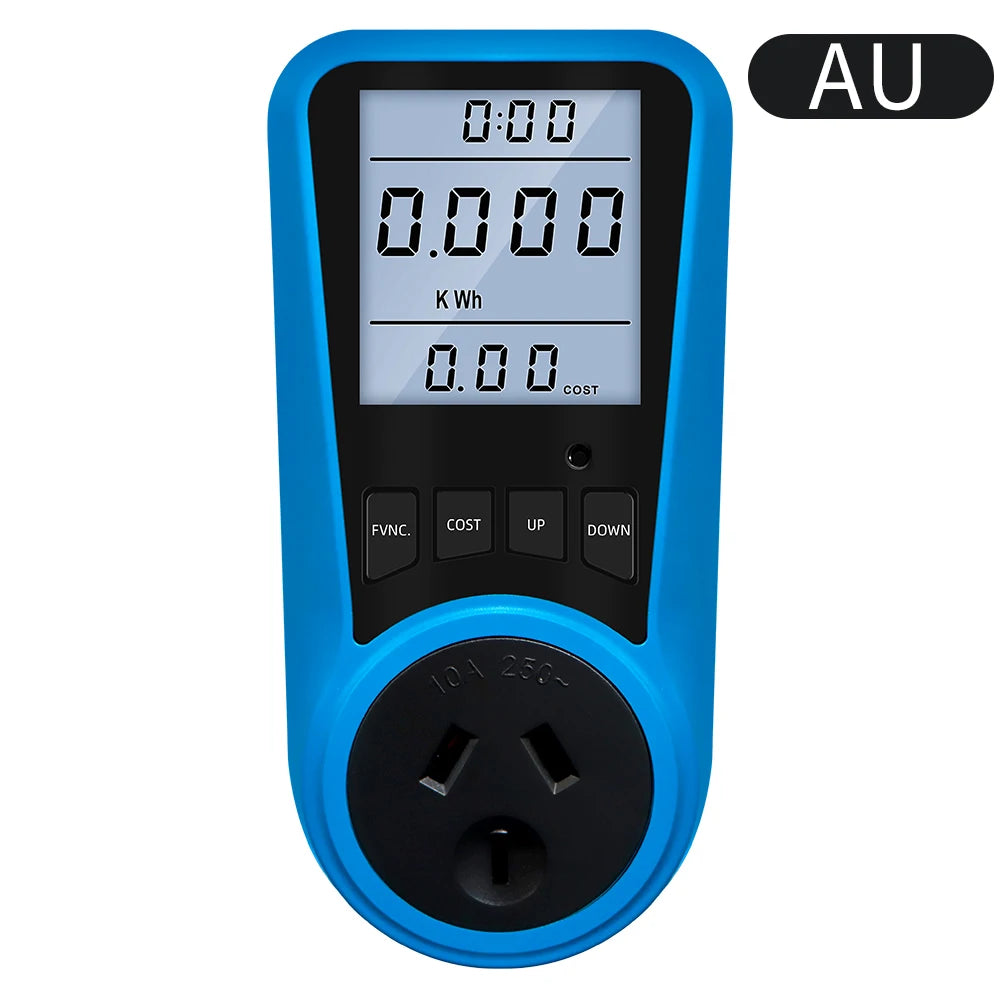 Multi-Plug Digital Power Meter – Voltage, Watt & Energy Tester (AC 230V)