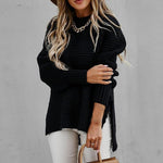 Women’s High Collar Thick Knit Sweater