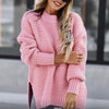 Women’s High Collar Thick Knit Sweater