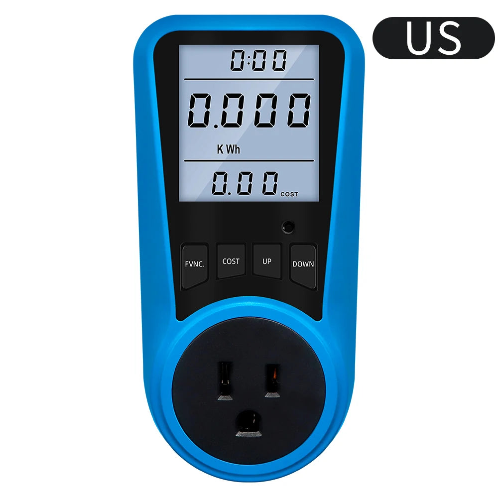 Multi-Plug Digital Power Meter – Voltage, Watt & Energy Tester (AC 230V)