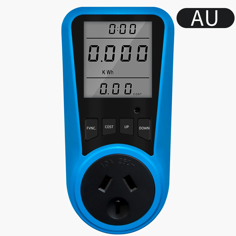 Multi-Plug Digital Power Meter – Voltage, Watt & Energy Tester (AC 230V)