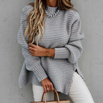 Women’s High Collar Thick Knit Sweater