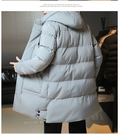 Men’s Winter Korean Fashion Thickened Down Coat
