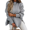 Women’s High Collar Thick Knit Sweater