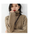 CHIC VEN Korean Women's Loose Turtleneck Sweater