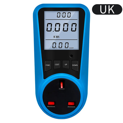 Multi-Plug Digital Power Meter – Voltage, Watt & Energy Tester (AC 230V)
