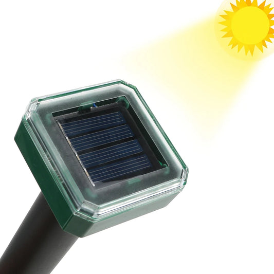 Solar Ultrasonic Pest Repeller for Garden Yard Snake Mouse Control