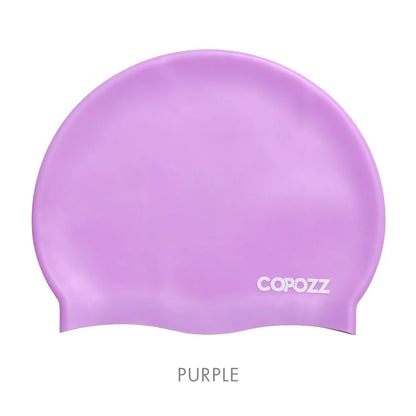 Copozz Silicone Swimming Cap for Men and Women, Waterproof
