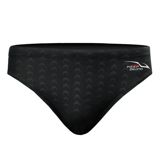 Men’s Shark Skin Swim Trunks Quick Dry Competition Boxer Briefs