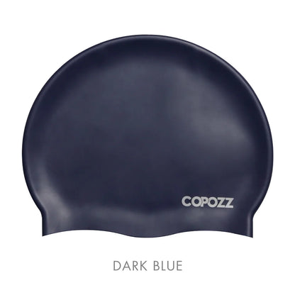 Copozz Silicone Swimming Cap for Men and Women, Waterproof