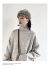 CHIC VEN Korean Women's Loose Turtleneck Sweater