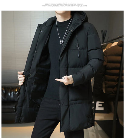 Men’s Winter Korean Fashion Thickened Down Coat