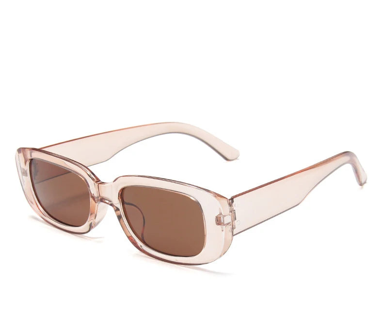 Classic White Rectangular Women's Sunglasses