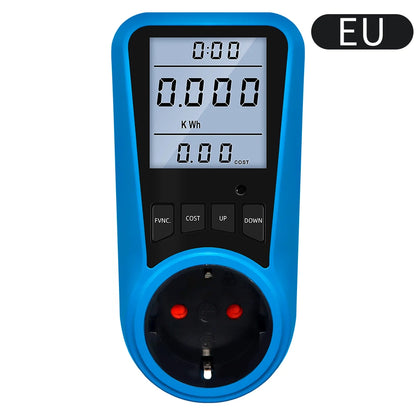 Multi-Plug Digital Power Meter – Voltage, Watt & Energy Tester (AC 230V)