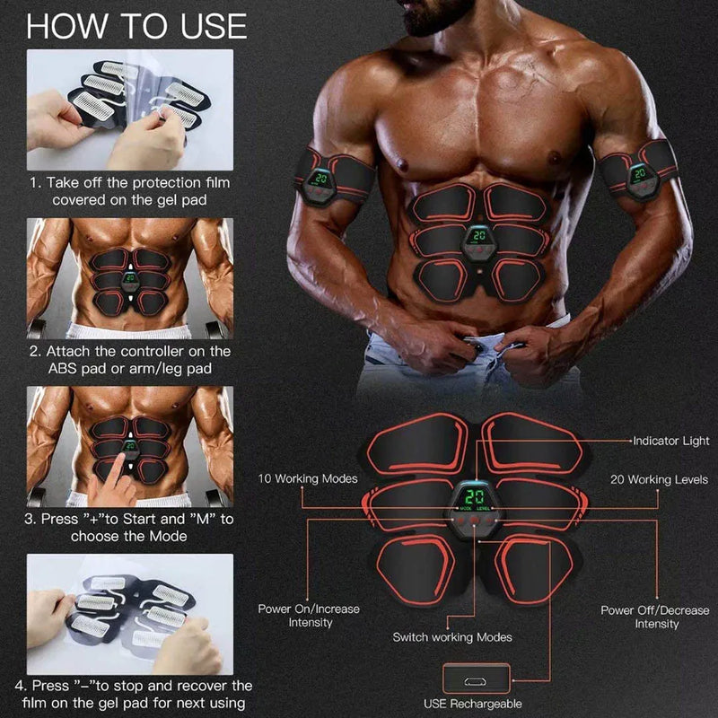 Ultimate EMS Ab Trainer & Slimming Belt - Effective Weight Loss Solution