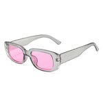 Classic White Rectangular Women's Sunglasses