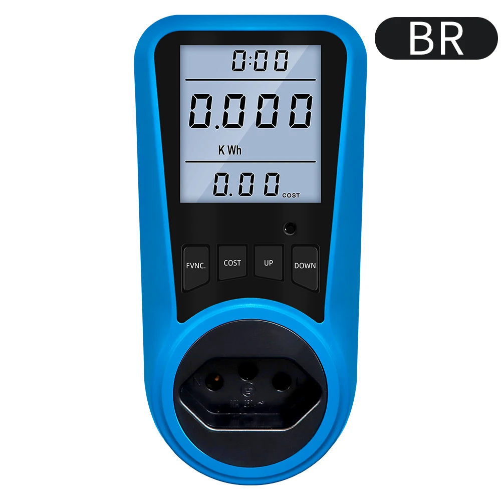 Multi-Plug Digital Power Meter – Voltage, Watt & Energy Tester (AC 230V)