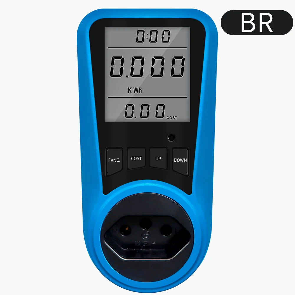 Multi-Plug Digital Power Meter – Voltage, Watt & Energy Tester (AC 230V)