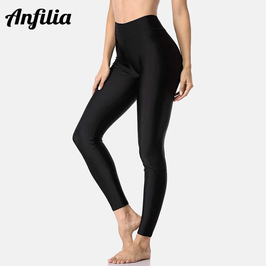Anfilia High Waisted Swim Leggings for Women – Modest Swim Tights