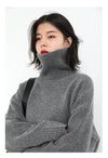 CHIC VEN Korean Women's Loose Turtleneck Sweater