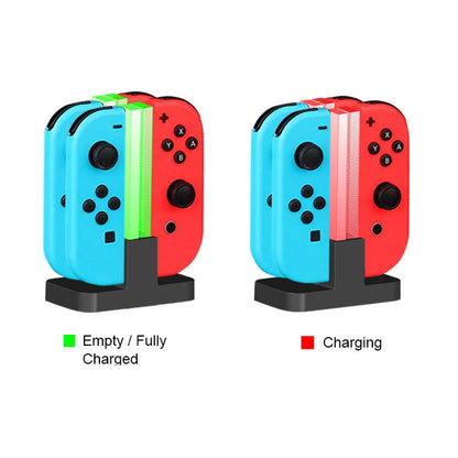 4-in-1 Nintendo Switch Controller Charging Dock with LED Indicator
