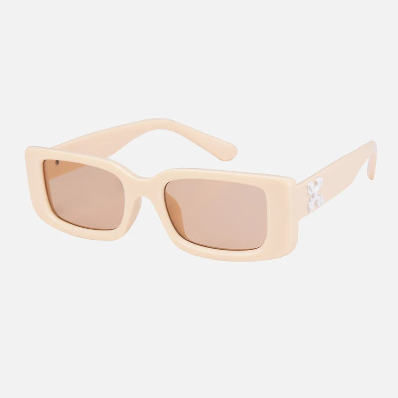 Retro Rectangle Cycling Sunglasses for Men and Women UV400 Protection