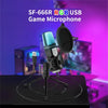 RGB USB Condenser Gaming Microphone for Podcast