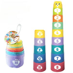 Kid Brain Response Battle Fold Cup Game – Speed Stacking Competition