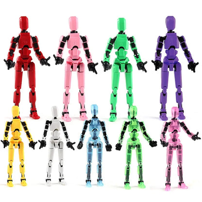 DIY Luminous T13 Multi-Jointed Movable Robot & Dog Action Figures