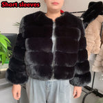 Women's High-Quality Faux Fox Fur Coat