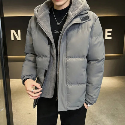 TFETTERS Autumn Winter Zip-up Hooded Parka Jacket