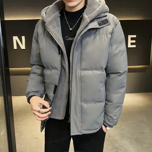 TFETTERS Autumn Winter Zip-up Hooded Parka Jacket