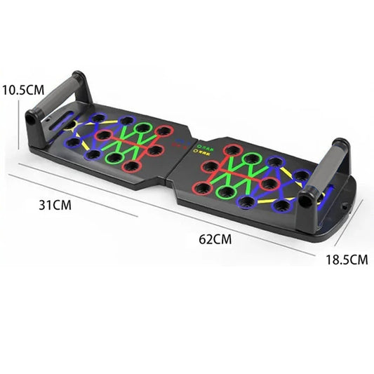 Foldable Multifunctional Push-Up Board: Total Body Workout Tool