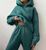 Casual Long Sleeve Hoodie & Pants