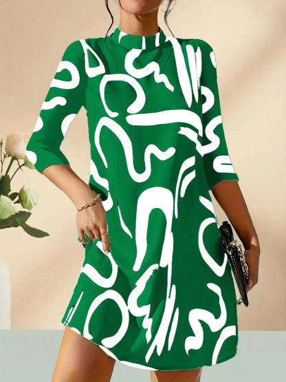 Women’s Fashion Print Mini Dress