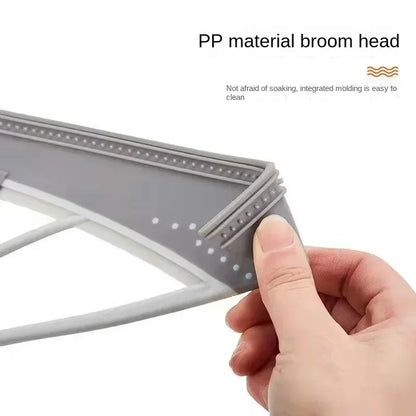 Silicone Floor Broom for Hair and Dust, Non-Stick Sweeper for Bathroom