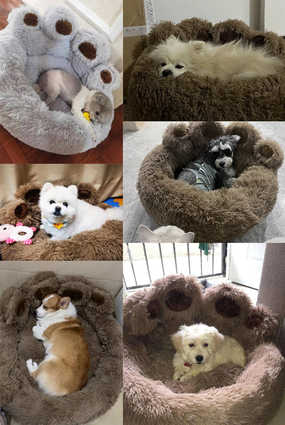 Fluffy Plush Dog Bed – Soft & Cozy Cushion for Large & Small Pets
