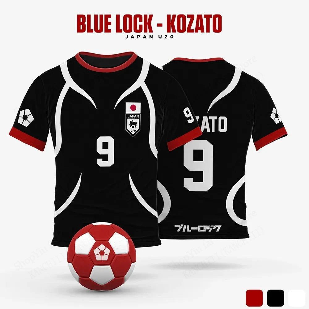 Men’s Blue Lock Sae Itoshi Anime Jersey – Oversized 3D Print T-Shirt