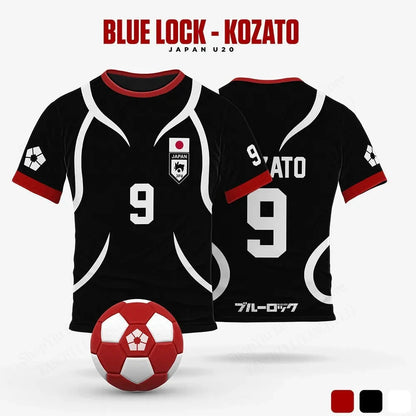 Men’s Blue Lock Sae Itoshi Anime Jersey – Oversized 3D Print T-Shirt