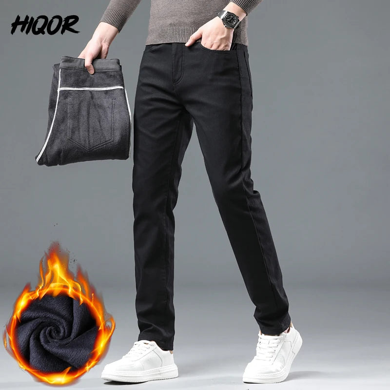 HIQOR Men's Fleece-Lined Winter Pants