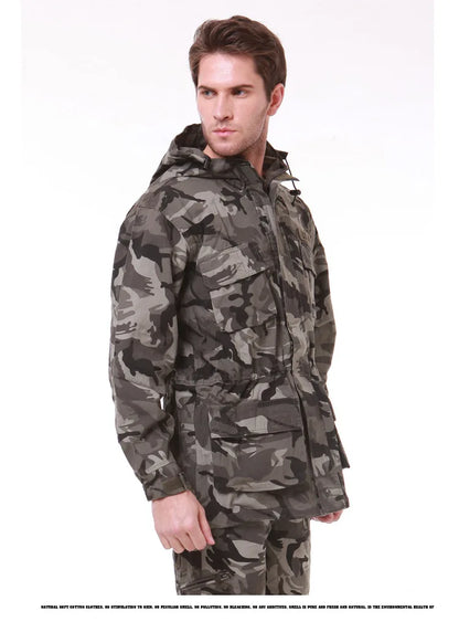 US Military Fleece Tactical Windbreaker Jacket